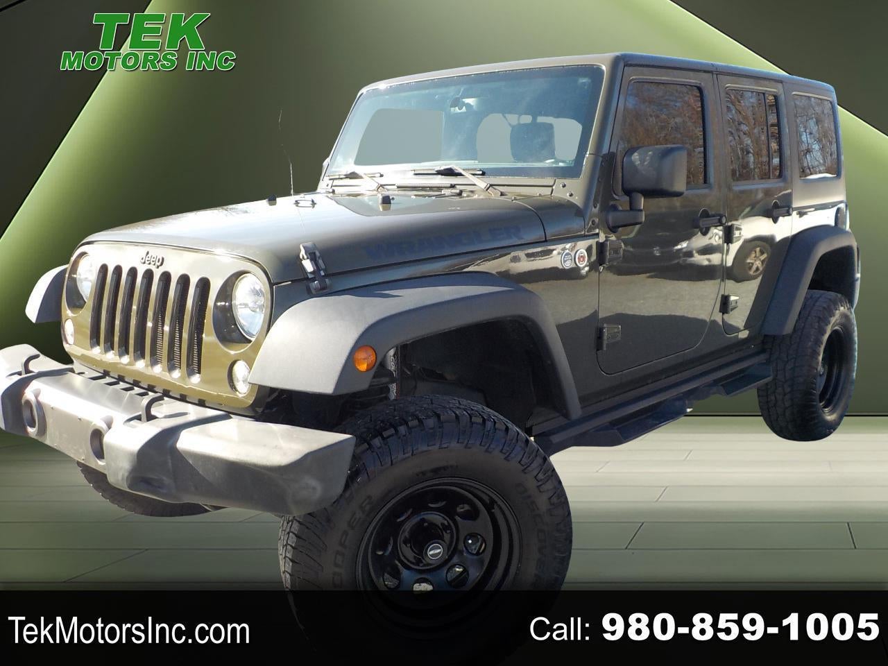 2016 Jeep Wrangler Unlimited Sport 4WD Black Bear